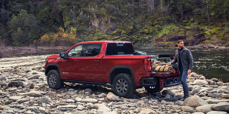 2026 GMC Sierra 1500 backspace cargo area showcasing heavy-duty capability